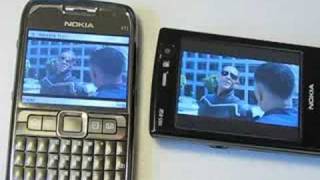 Nokia E71 vs Nokia N95 8GB Video Playback [upl. by Sitoiganap]