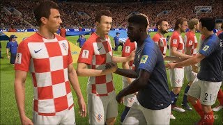 2018 FIFA World Cup Russia Final  France vs Croatia  Gameplay HD 1080p60FPS [upl. by Yatzeck816]