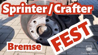 Mercedes Sprinter W906 Bremse vorne klemmt ist fest gangbar machen VW Crafter [upl. by Lauryn]