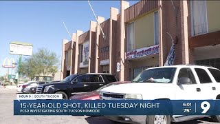 15yearold killed in South Tucson PCSD investigating [upl. by Ahsekim]