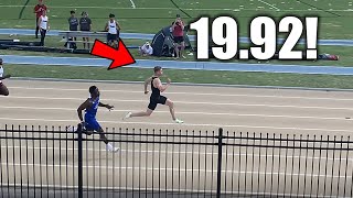 Matthew Boling UNLEASHES EPIC 200 Meter Time  The 2022 Georgia Tech Invitational [upl. by Anegroeg]