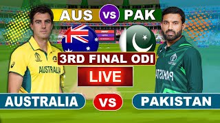 Live AUS Vs PAK final Match Score Live Cricket Match Today  AUS Vs PAK live 1st innings last 5 ove [upl. by Eiramlirpa]