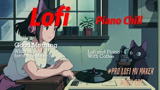 Lofi cat  Piano by Record player Chill Pianoghibli stylesleep 😺 [upl. by Earlene]