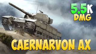 Caernarvon AX  6 Kills 55K DMG  Reliable  World Of Tanks [upl. by Corenda]