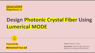 Design Photonic Crystal Fiber Using Lumerical MODE Part One [upl. by Olson]