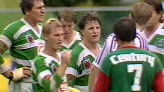 Wally v Alfie WynnumManly v Ipswich 1987 Winfield State League  Lang Park [upl. by Towne]