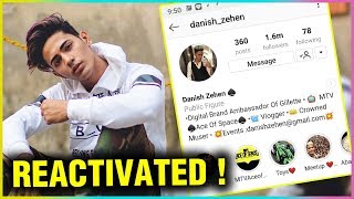 Danish Zehen Instagram Account REACTIVATED [upl. by Holloway]