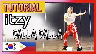 TUTORIAL KOREAN TEACHING ITZY있지  DALLA DALLA달라달라 Dance Explanation  Mirrored DASURI CHOI [upl. by Mihcaoj]