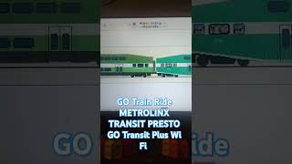 GO Train Ride METROLINX Transit Plus Wi Fi Platform [upl. by Sisi742]