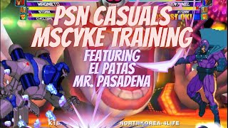 MvC2  PSN Casuals  Khaos vs SmellyPatas and Mr Pasadena MSCyke Practice 072524 [upl. by Atrim]