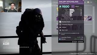 71 Stat Actium War Rig Xur Location and Exotics This week  Legendary Rolls  Destiny 2 [upl. by Anitak]