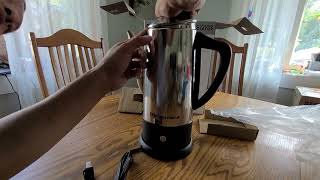 Elite Gourmet EC812 Electric 12 Cup Coffee Percolator Review great thing to have during this time [upl. by Makell]