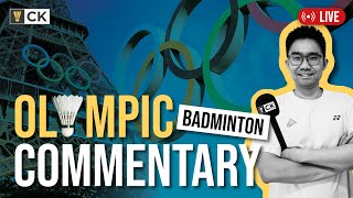 Paris 2024 Olympics Badminton Watch Along amp CommentaryDay 3  AaronWooi Yik vs LiangWang Viktor [upl. by Adrienne]