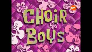 SpongeBob Title Card  Choir Boys European Spanish [upl. by Karlise]