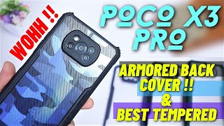 Poco X3 Pro Best Back Cover With Armored Case amp Best Tempered Glass  Hindi [upl. by Maggee]