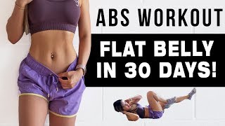 10 Mins ABS Workout To Get FLAT BELLY IN 30 DAYS  FREE WORKOUT PROGRAM [upl. by Ilera]