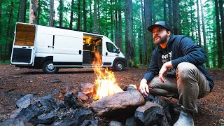 Vanlife Camping in the Pacific Northwest Forks Washington [upl. by Ennailuj]