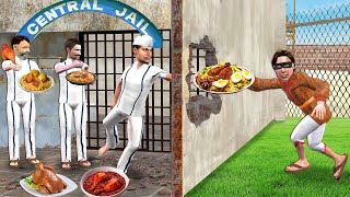 Jail Deewar Se Secret Chicken Biryani Chicken Roast Street Food Hindi Kahaniya Hindi Moral Stories [upl. by Vashtee480]