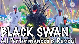 Black Swan  All Performances amp Reveal  Masked Singer Season 5 [upl. by Xantha]