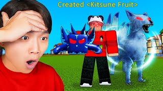 I made the KITSUNE Fruit in Blox Fruits [upl. by Ahsiekit]