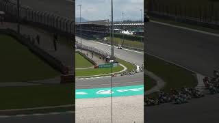 Moto3 starting lap crash 2024 Malaysia GP sepang motogp [upl. by Halvaard]