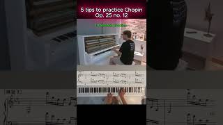 5 tips to practice Étude Océan  Chopin  long version [upl. by Gore991]