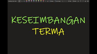 Fizik Tingkatan 4 Bab 4 KBSM Keseimbangan Terma [upl. by Thekla882]