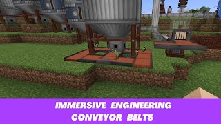 Minecraft Mod Spotlight  Immersive Engineering Conveyor Belts [upl. by Ayinat252]