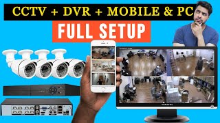 How to Remote View H264 DVR  How to Install CCTV Cameras With DVR  Network Setup on the DVR [upl. by Tish]