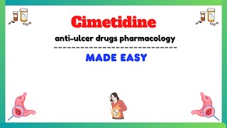 Cimetidine pharmacology H2 receptor blockers pharmacology pharmacology made easy [upl. by Arabella816]