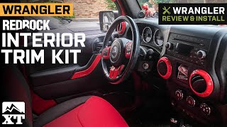 Jeep Wrangler JK RedRock Interior Trim Kit Red Review amp Install [upl. by Toffey]