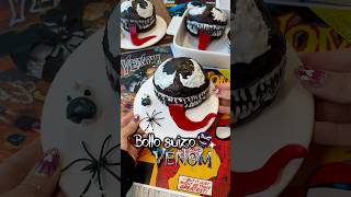 Bollo suizo de Venom 🖤 halloween recetasdepostres receta [upl. by Loughlin]