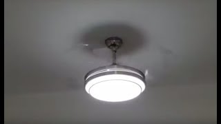 Retractable Blades Ceiling Fan  Review [upl. by Nowd67]