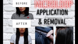 MicroLoop Hair Extensions  How To Apply amp Remove At Home [upl. by Elana]