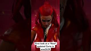 First look at a New Updated Zaria in wwe2k24 [upl. by Chicky370]