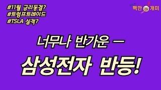 10월 23일수 삼성전자 반등11월금리동결트럼프트레이드TSLA실적 [upl. by Arrec]