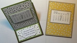 Anleitung Projekt 80 EaselcardKalender mit Stampin Up [upl. by Kathrine]