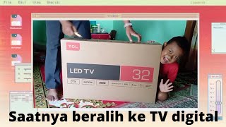 Review TCL 32 Inch Digital LED TV 32B3  Perbandingan Siaran Digital amp Analog [upl. by Anirehtak]