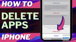 iOS 17 How to Delete Apps on iPhone [upl. by Neeruan683]