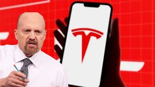 Jim Cramer Tesla Stock Bottom Prediction [upl. by Glaab]