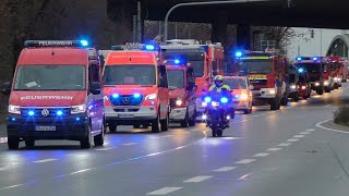 GROẞEINSATZ in OBERHAUSEN  DEICH droht zu BRECHEN  VIELE Einsatzfahrten der Feuerwehr amp Mehr [upl. by Attenev]