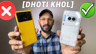 Nothing Phone 2A vs Poco X6 Pro ✅ Detailed Dhoti Khol Comparison 📱 Cancel Your Impulsive Orders [upl. by Adali69]