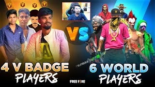 🔥🤑Facecam4 Tamil V Badge Players Vs 6 World Pro Players🔥🤑 Kutty Gokul  TN Tamil  Sk Gaming [upl. by Sletten619]