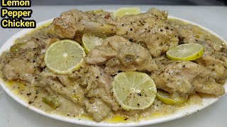 Lemon Pepper Chicken Recipe  Tasty Pepper Lemon Chicken  Best Chicken Starter  Chef Ashok [upl. by Murage]