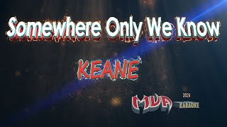 Somewhere Only We Know  Keane  Karaoke [upl. by Adnuhsat]