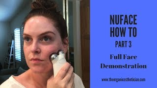 NuFace AntiAging How To Full Face Demonstration [upl. by Narbig712]