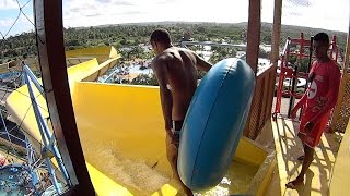 Giant Amarelo Water Slide at Veneza Water Park [upl. by Gualterio]