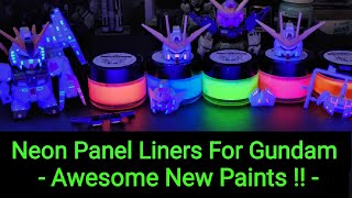 Neon Panel Liners For Gundam Kits  Awesome New Paint Line [upl. by Peony]