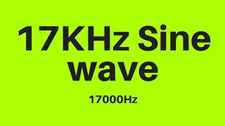 17 KHz  17000Hz Sine Wave Sound Frequency Tone [upl. by Kcir]