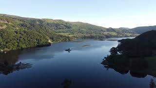 Side Farm Campsite Ullswater Lake District DJI Mavic Mini 8722 drone footage [upl. by Burn]